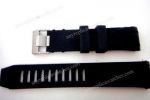 Replica Omega Seamaster Black Rubber Watch Band 22mm